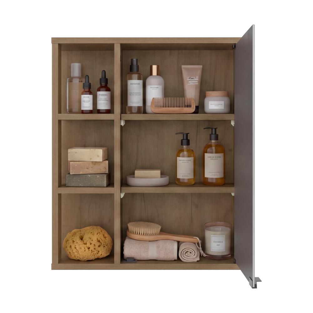 Gabinete de Baño Berkel, Fresno Europeo, con especio para guardar objetos de aseo personal ZF