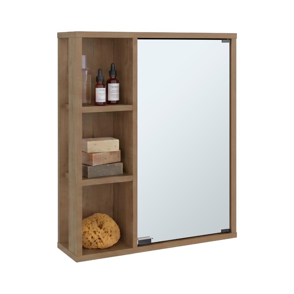 Gabinete de Baño Berkel, Fresno Europeo, con especio para guardar objetos de aseo personal ZF