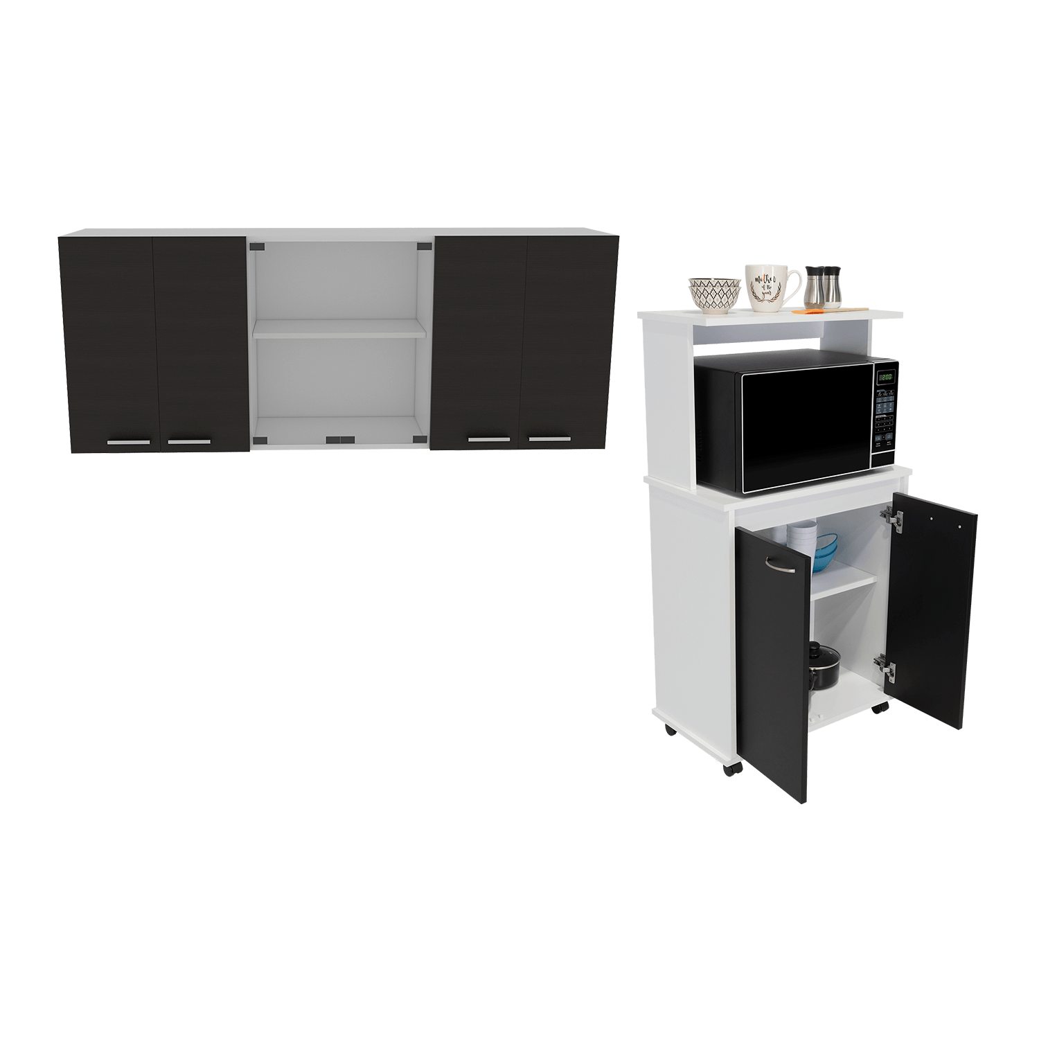 Combo para Cocina Caesar, incluye Gabinete Superior y Modulo Microondas