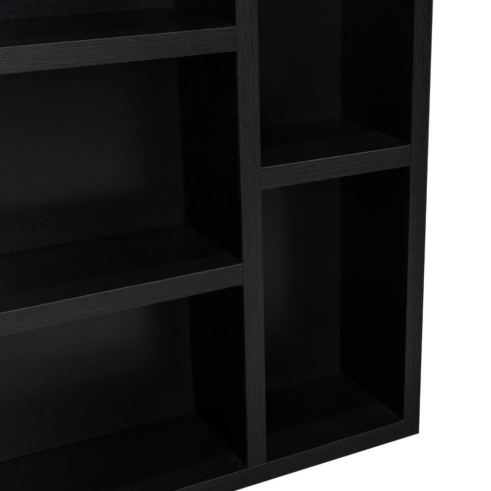 Gabinete de Baño Labell, Wengue, con Puerta Espejo y Entrepaños   X2