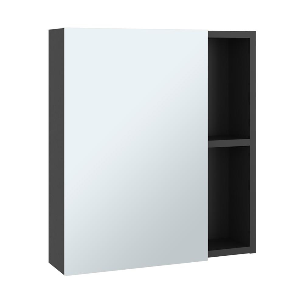 Gabinete de Baño Labell, Wengue, con Puerta Espejo y Entrepaños