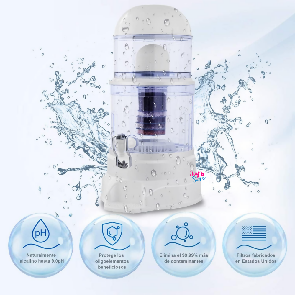 Filtro Purificador De Agua Potable 16 Litros Bioenergético