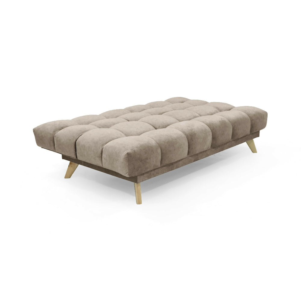 Sofa Cama Nubo 178x92x82 Reclinable 3 Posiciones Tela Taupe Matiz Natural