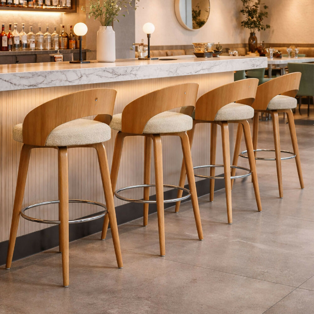 Silla Bar Odet 95x44x42cm Beige