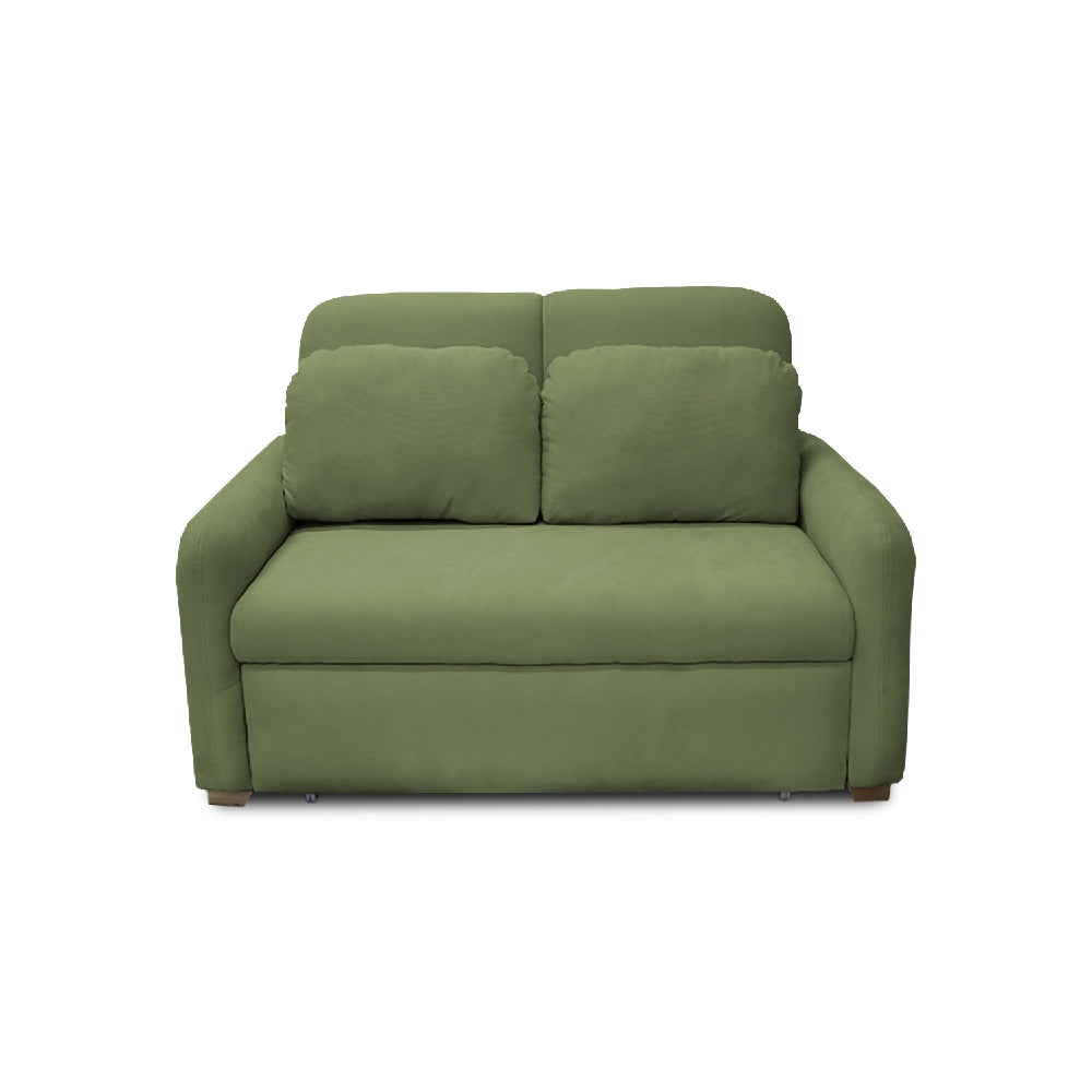 Sofacama Nube Multifuncional Carrito Reclinable Verde + Cojines