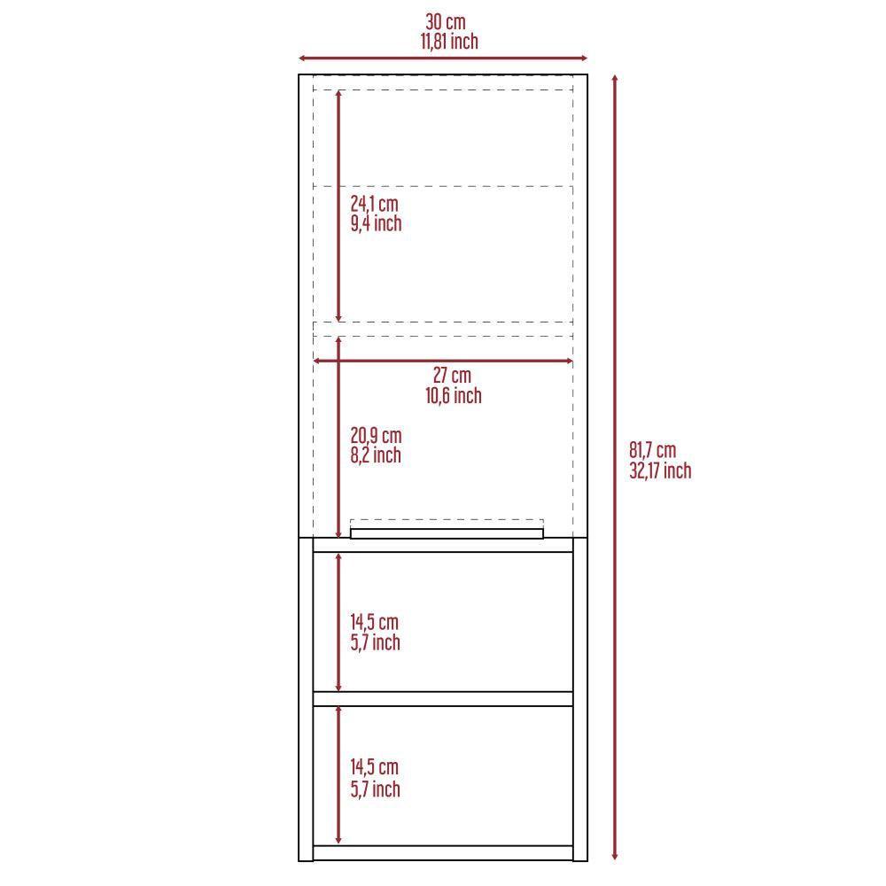 Gabinete de Baño Real, Humo, Ideal Para Espacios Reducidos ZF X2