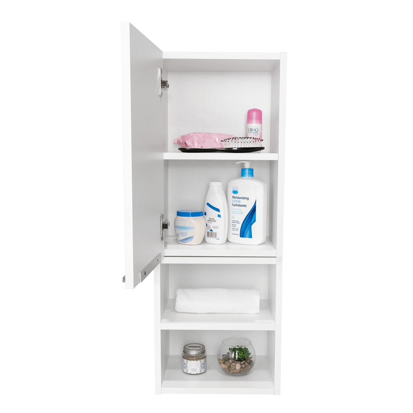 Gabinete de Baño Ciro, Blanco, con Amplio Espacio Para Guardar Objetos de Aseo Persona X2