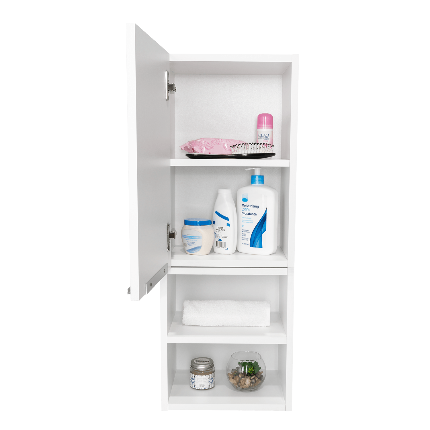Gabinete de Baño Ciro, Blanco, con Amplio Espacio Para Guardar Objetos de Aseo Persona X2