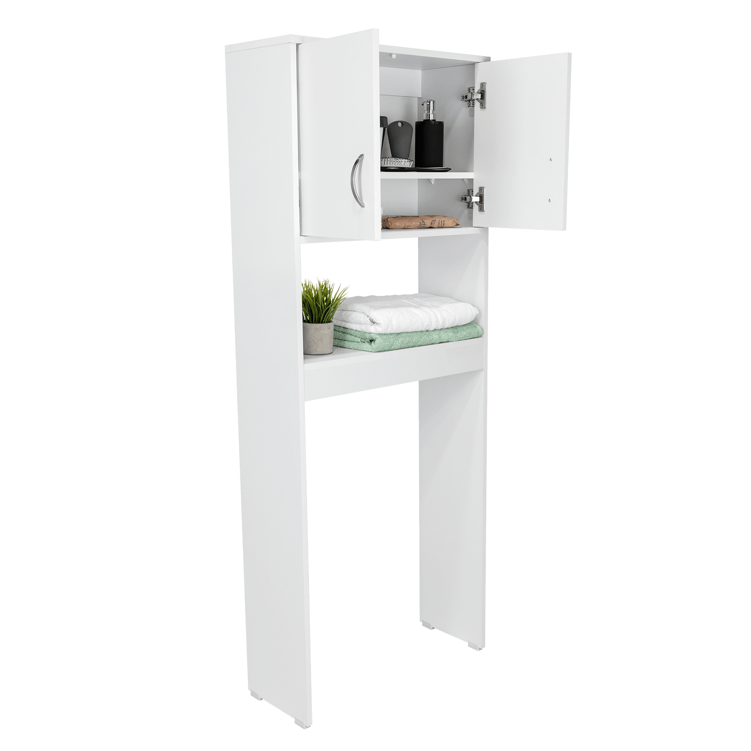 Gabinete de Baño Apolis, Blanco, Ideal Para Ahorrar Espacio X2