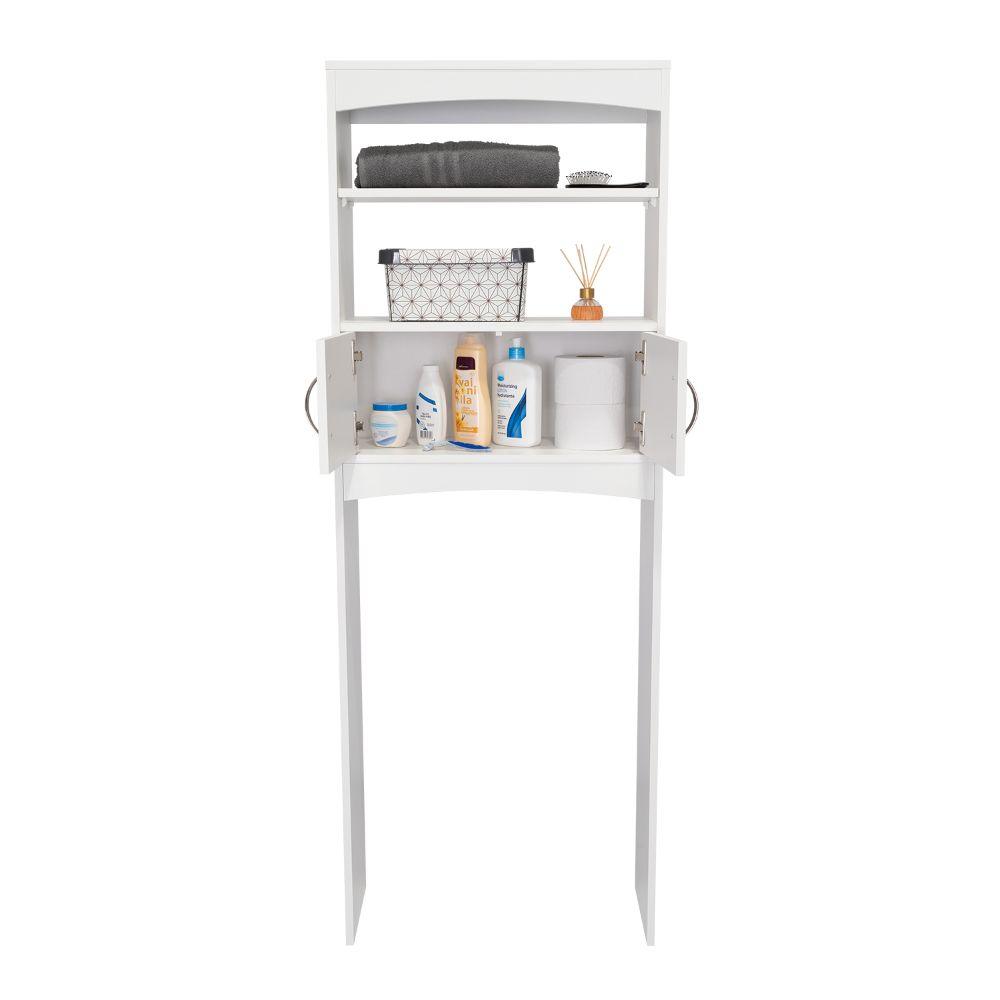 Set de 2 Gabinetes de Baño Sabik, Blanco, con Dos Puertas Batientes