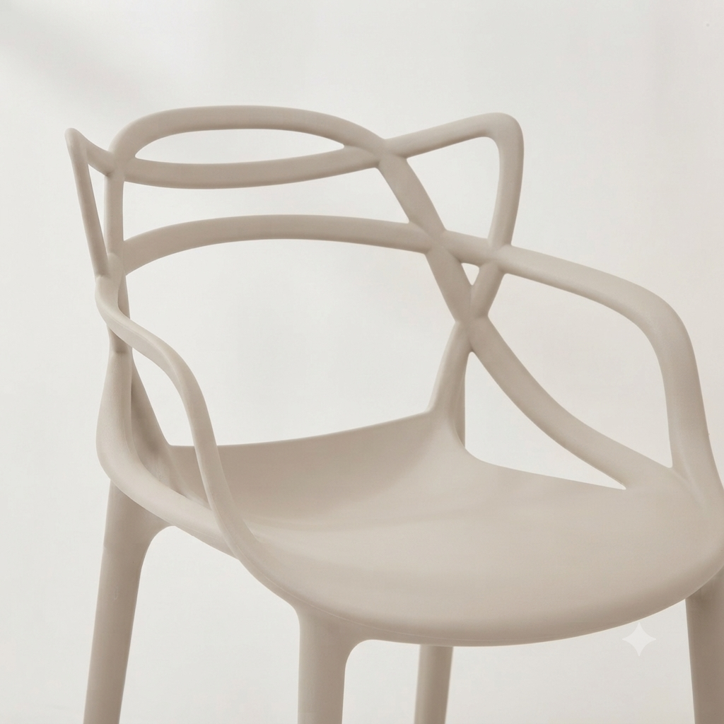 Silla para Bar Palermo, Taupe, con Reposa Pies Doble Propósito