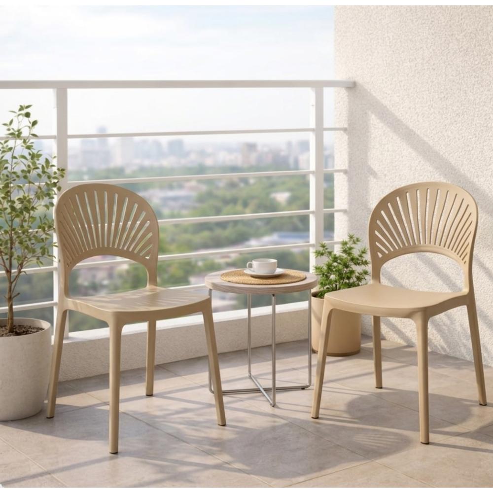 Silla Paraíso, Color Khaki, con Espaldar y Diseño Moderno