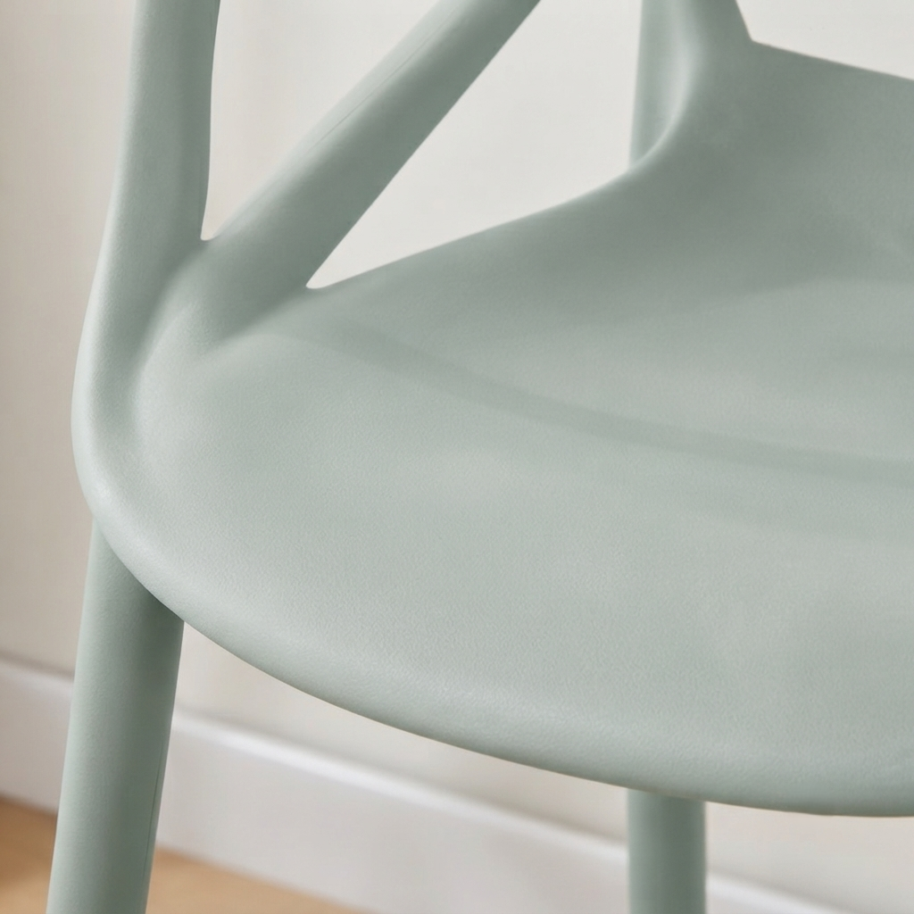 Silla para Bar Palermo, Verde, con Reposa Pies Doble Propósito