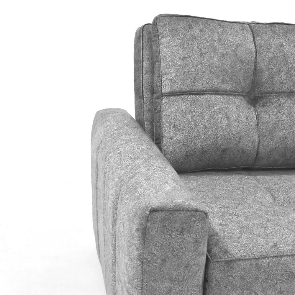 Sofá Cama Doha 150x92x87 Tela Gris