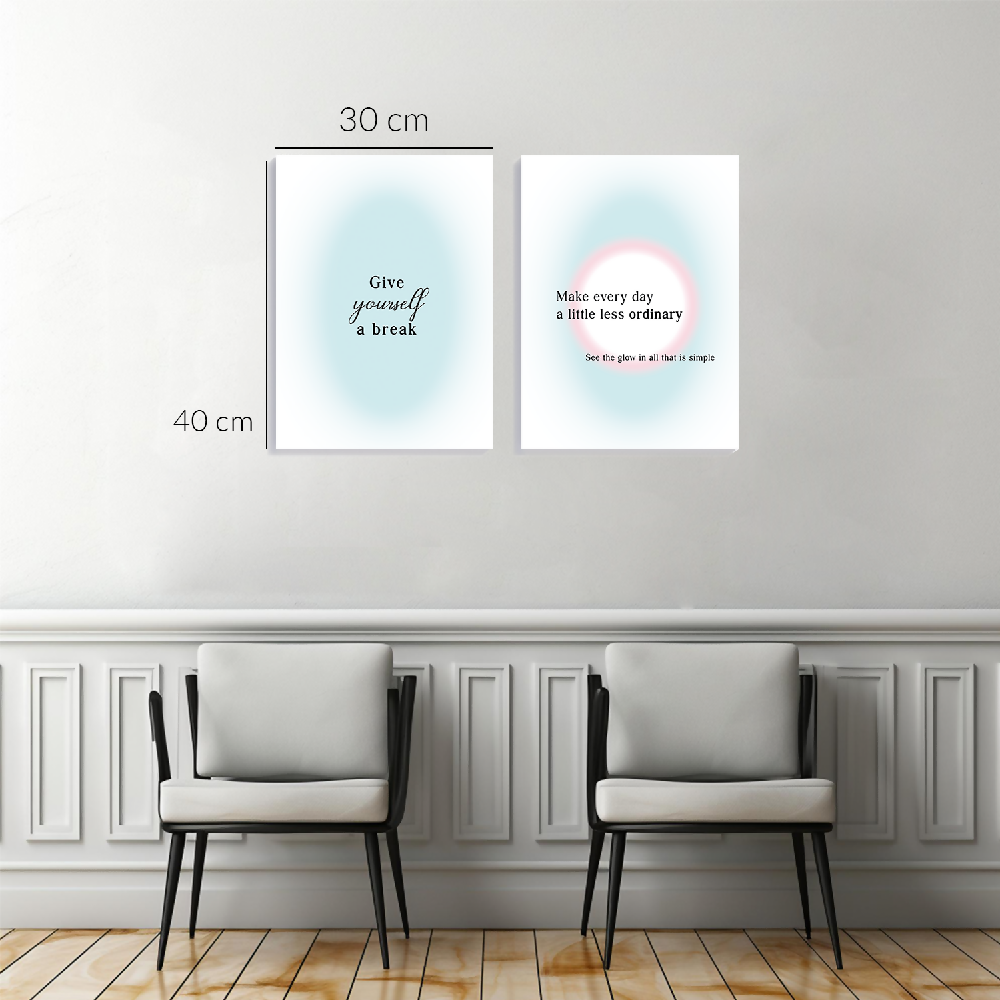 Cuadros decorativos Diptico Give Yourself 30x40