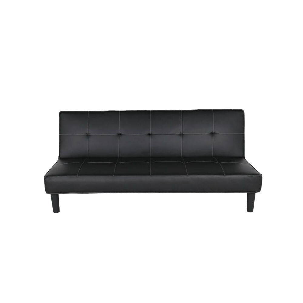 SALABIN-1120 Sofá Belgrado 3 puestos Negro Cuero Sintético 179x77x93_01