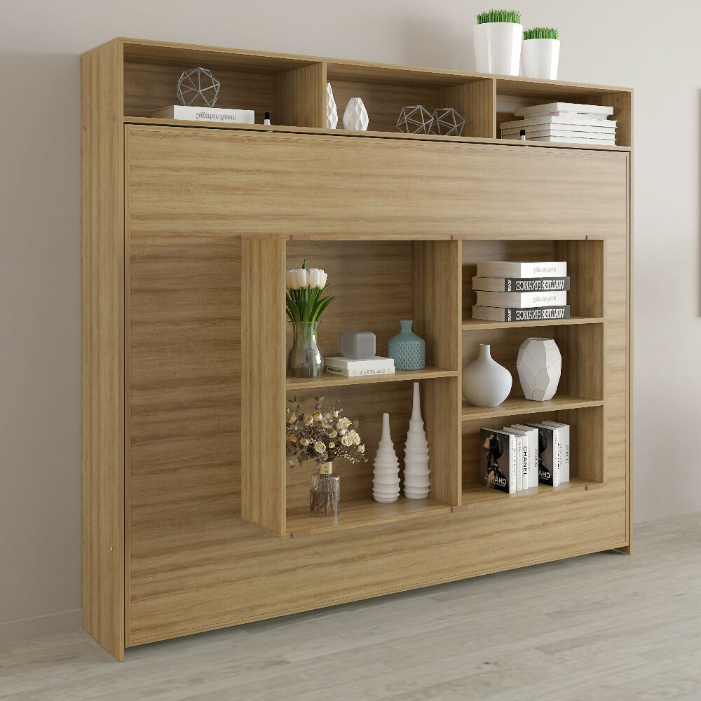 Cama Abatible Doble Ibiza, Almendra