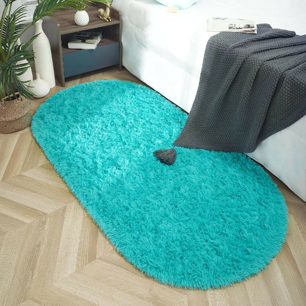 Tapete Ovalado Azul Claro  (5)