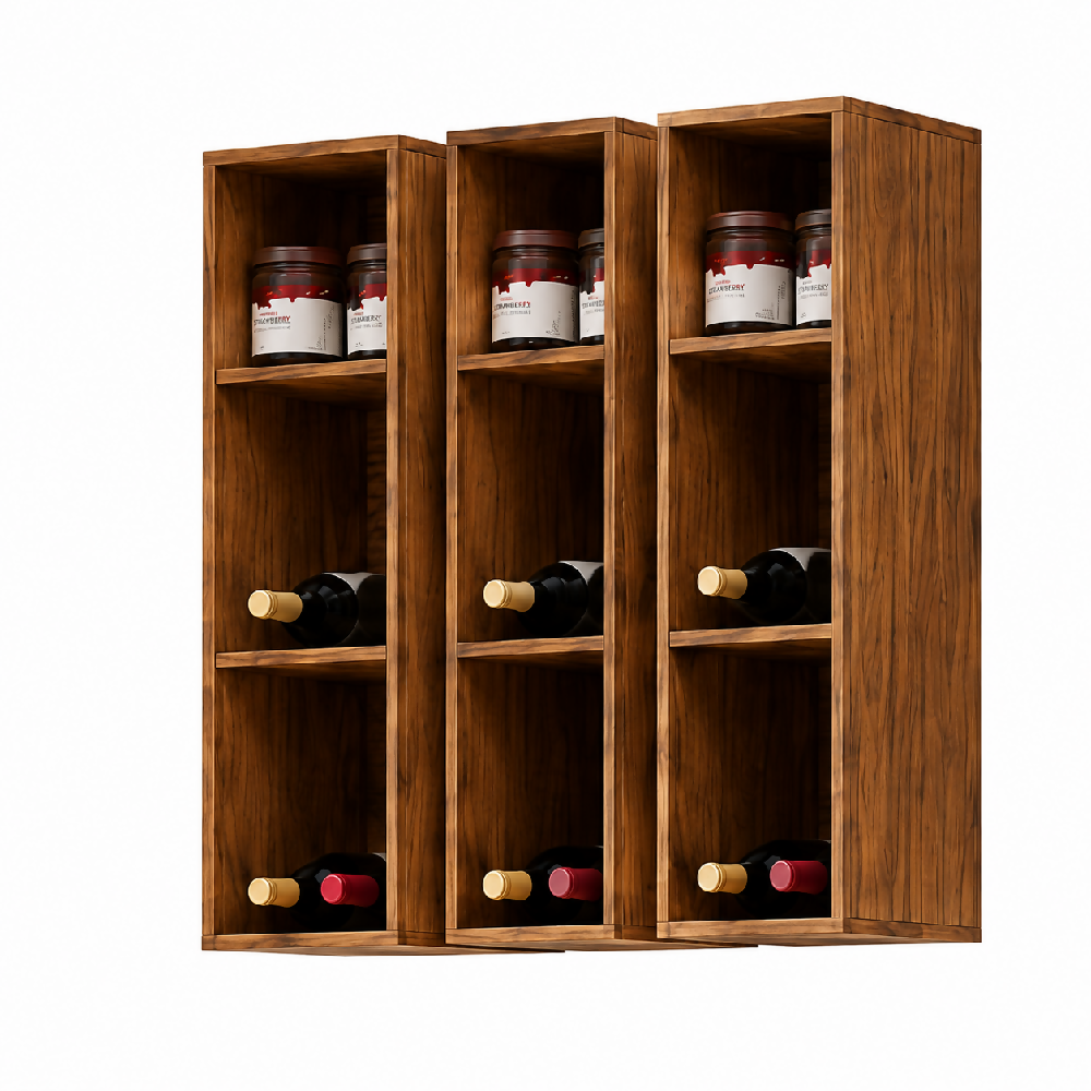 Cocina 180 cm Ibiza 3 Puertas 2 Cajones - Natural/Blanco Apagado