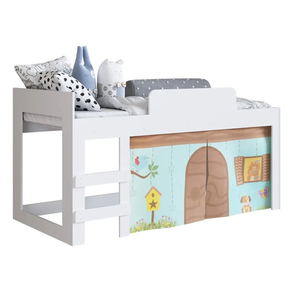 Cama Tipo Castillo Blanco