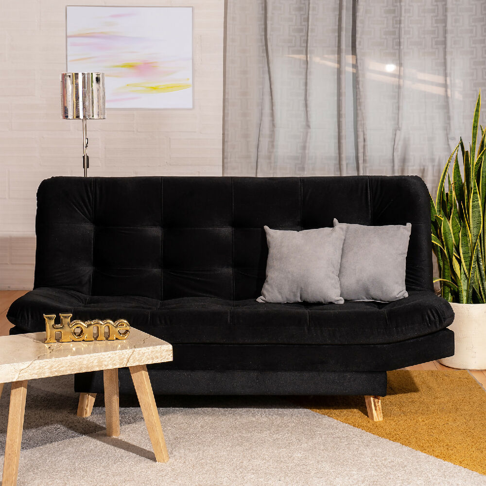 Sofa negro velcro toma 1