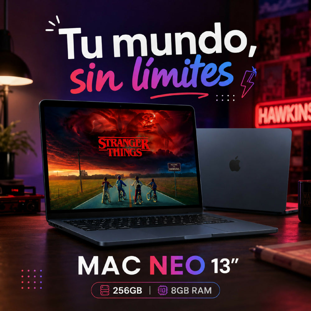 Macbook 13 Pulgadas A18 Pro 256gb Laptop Apple Con Potencia Extrema Negro