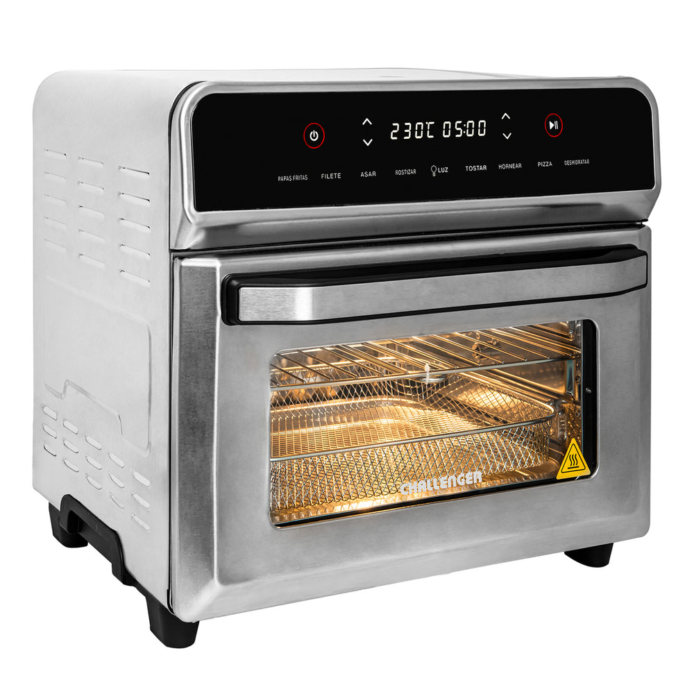 Horno Freidor de Aire con panel Digital 23L Challenger, Color Gris