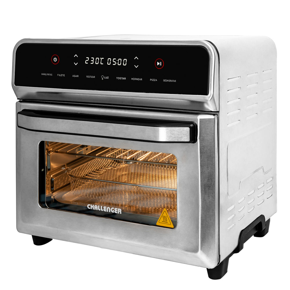 Horno Freidor de Aire con panel Digital 23L Challenger, Color Gris