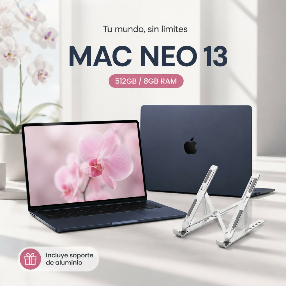 Macbook Neo 13 Pulgadas 512GB/8GB Ram Laptop Apple De Gran Almacenamiento Negro + Obsequio