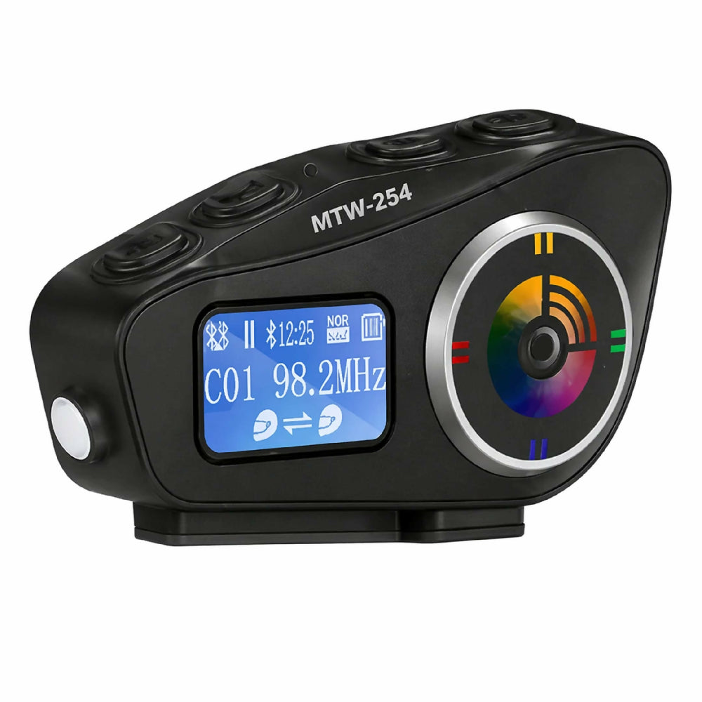 Intercomunicador OCZU MTW-254 Para Casco Bluetooth Con Pantalla, Radio FM Y Comunicación Moto A Moto