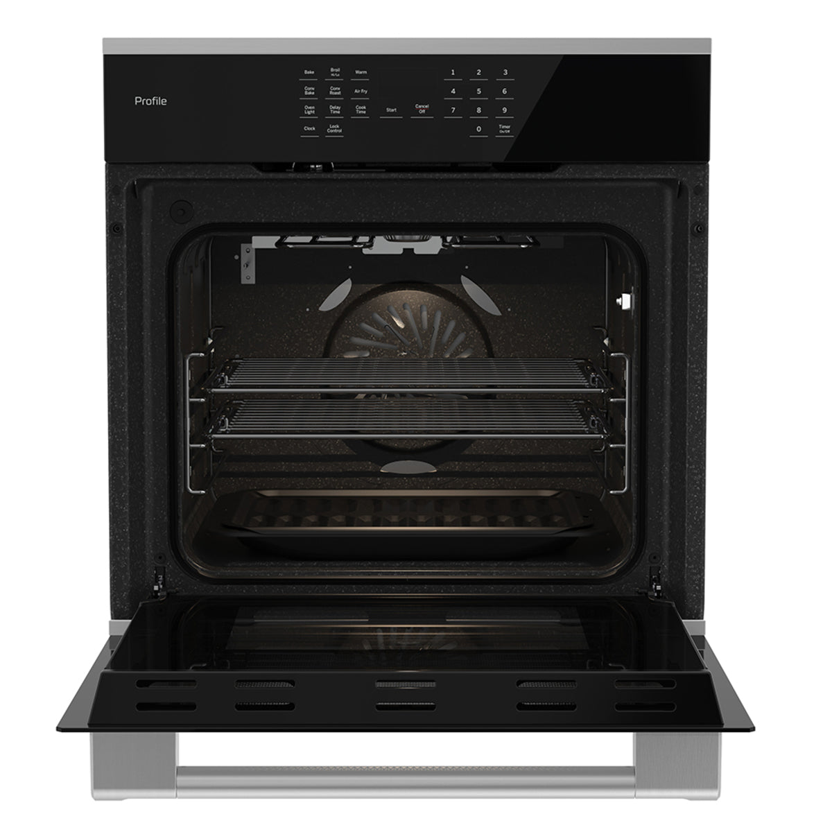 Horno De Empotrar Eléctrico De Convección Con Vidrio, Negro
