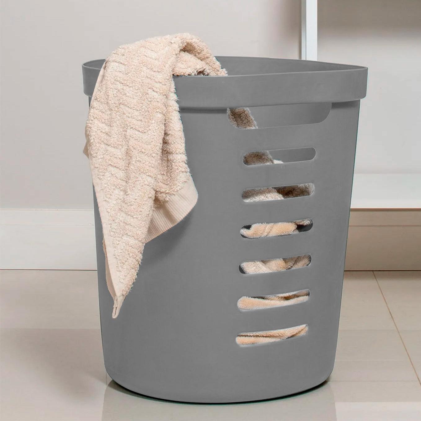Cesta cube flex sin tapa color plomo 46 litros