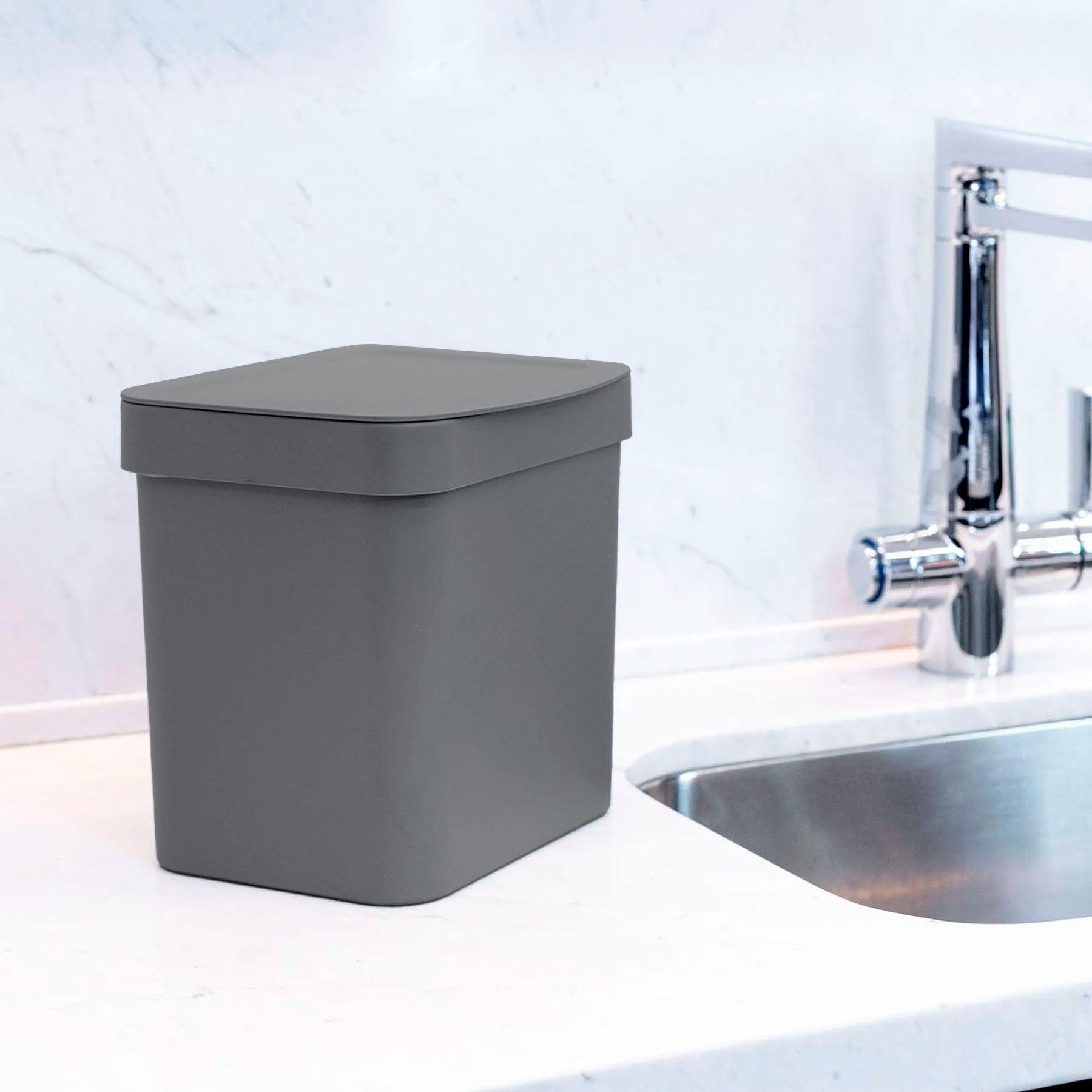 Basurero trium 47 litros color plomo