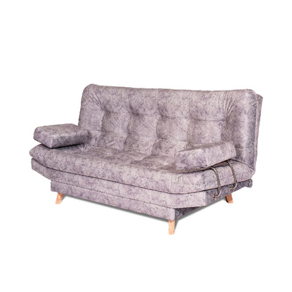 Sofa Cama Valencia Marmol Plata 3 Puestos