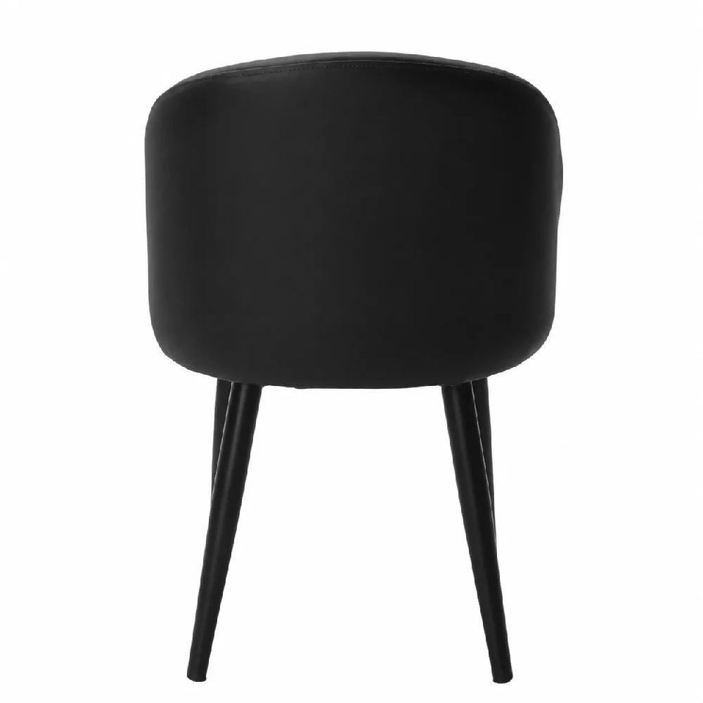 Silla Zenda Black Tela Para Comedor