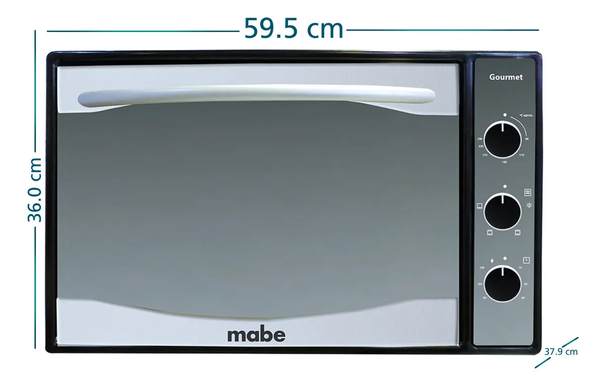 Horno De Empotrar Mabe 60cms Eléctrico, Negro