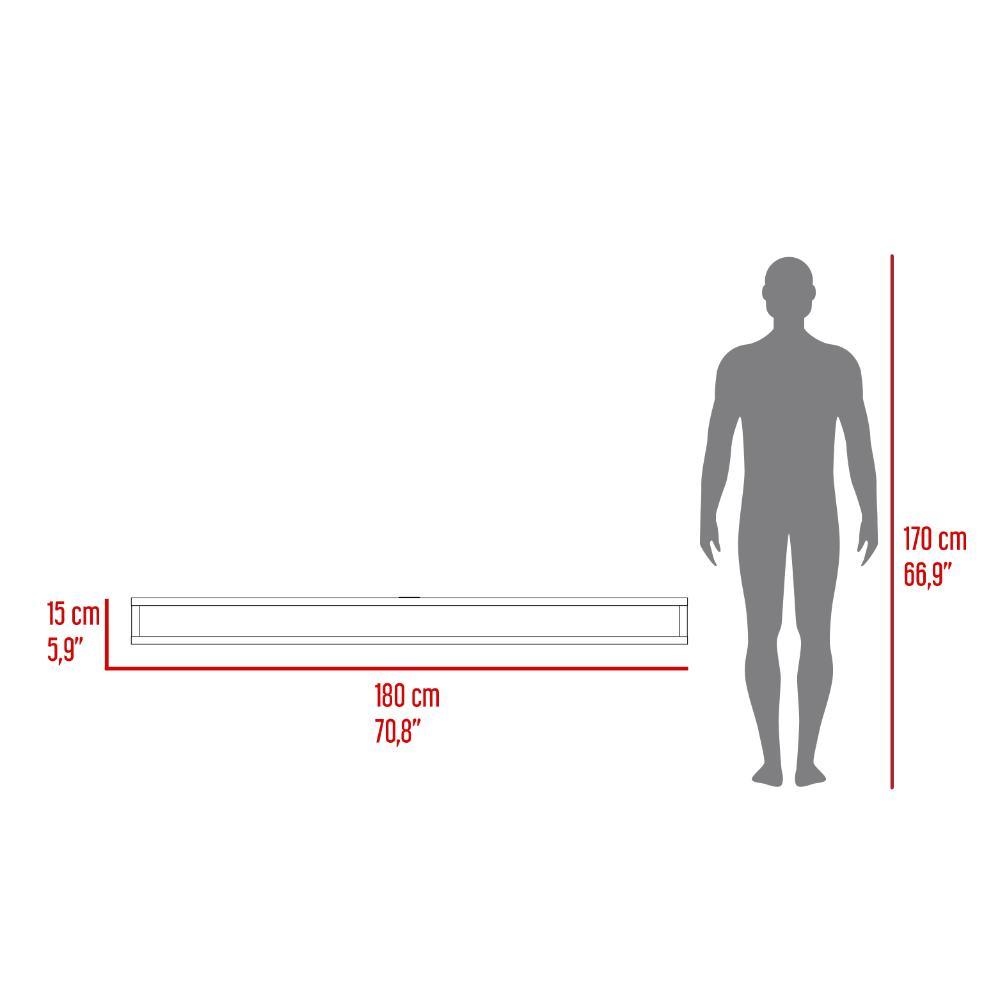 Combo Monaco, Incluye Barra de Sonido y Repisa Flotante para TV