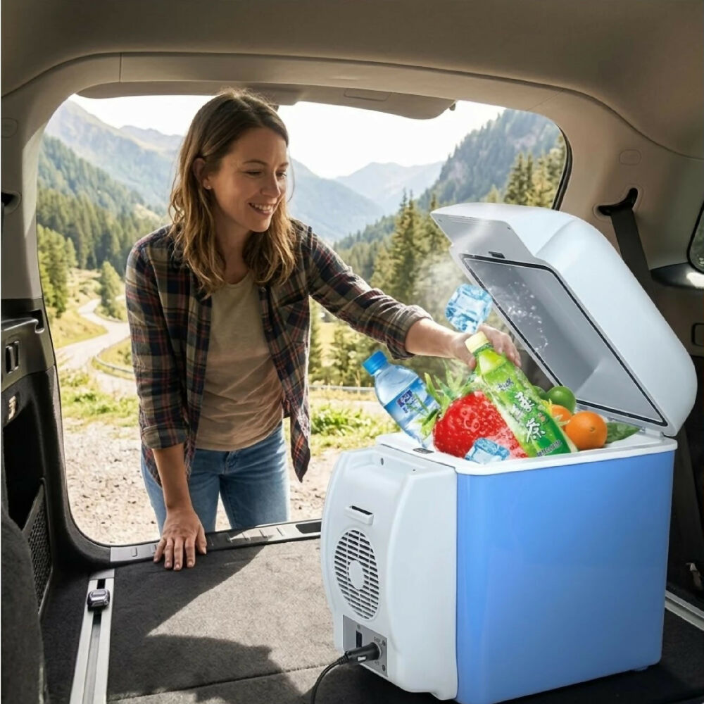 Nevera Para Carro Portable Refrigerator For Car Vehicle Cooler Fridge 7.5L