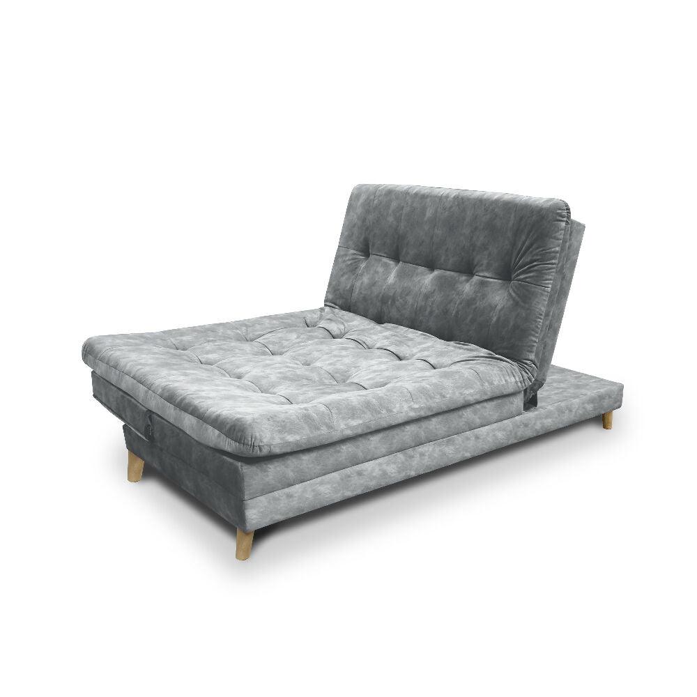Sofa cama 5 posiciones Agassi Tela Gris - Incluye Cojines