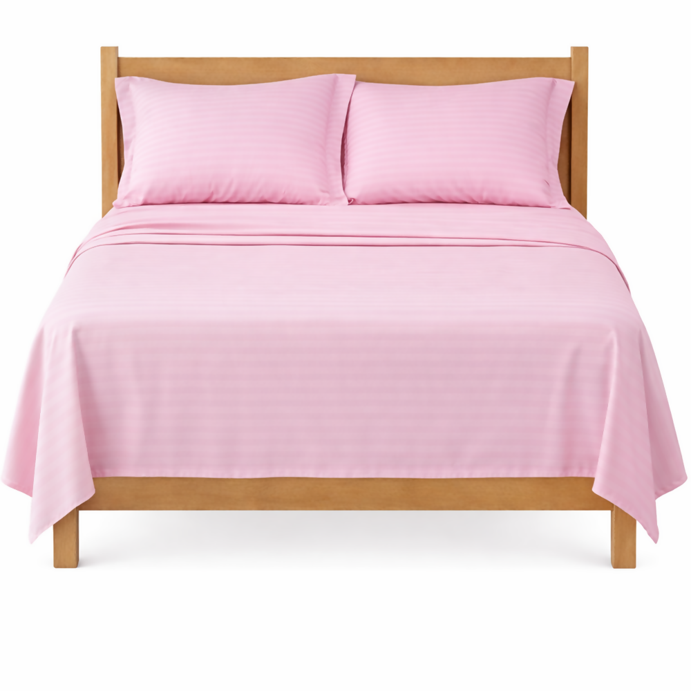 Juego de sabanas semidoble rosado