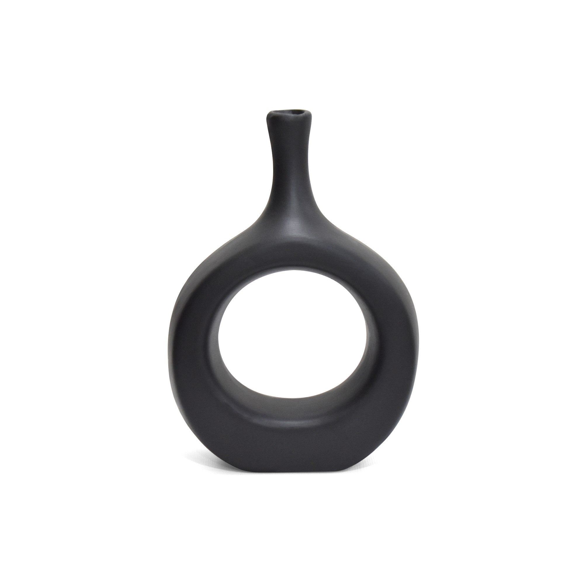 Florero en Ceramica Novo Negro