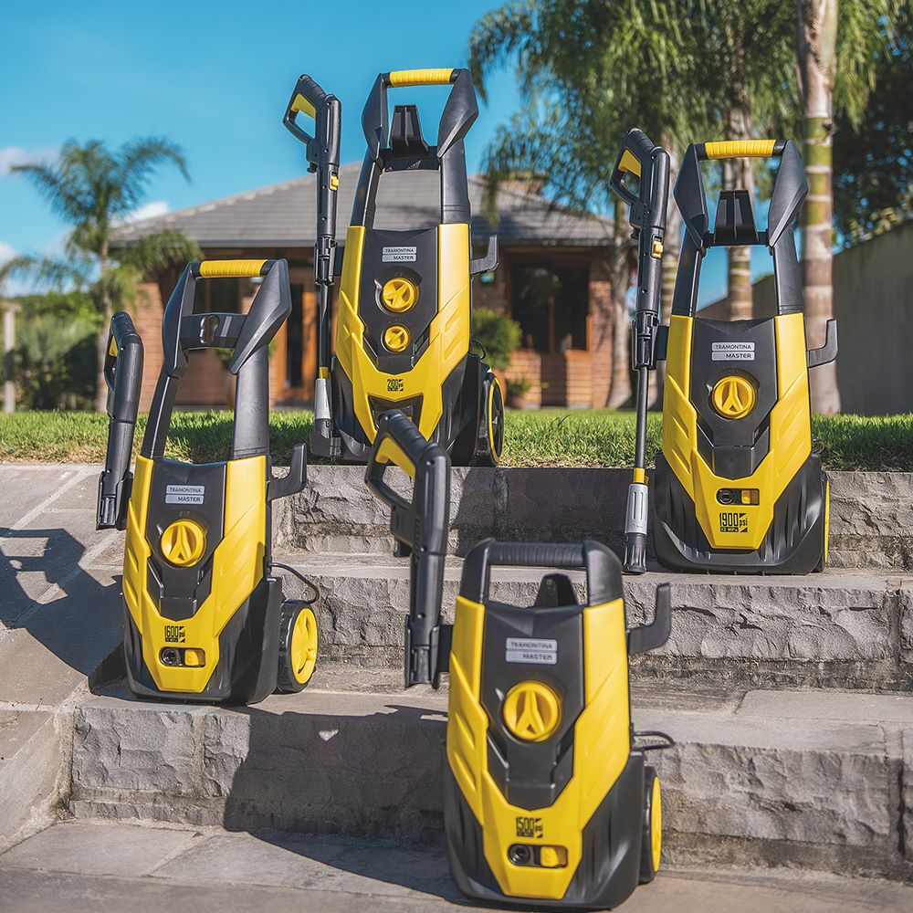 Hidrolavadora a Presión 1800W, Amarillo y Negro