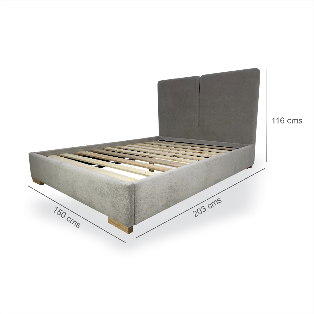 Cama Tapizada Formosa Bolgo en madera