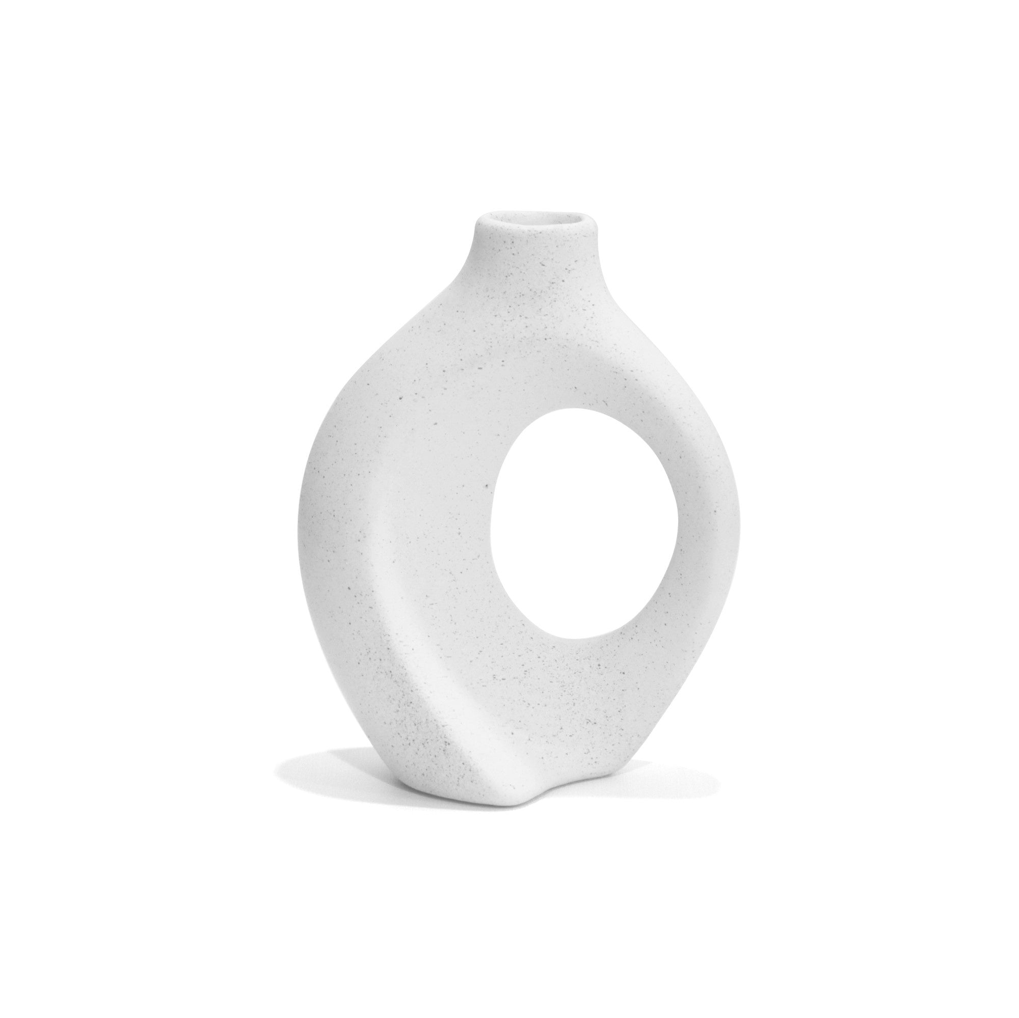 Set de Floreros en Ceramica Aura Blanco