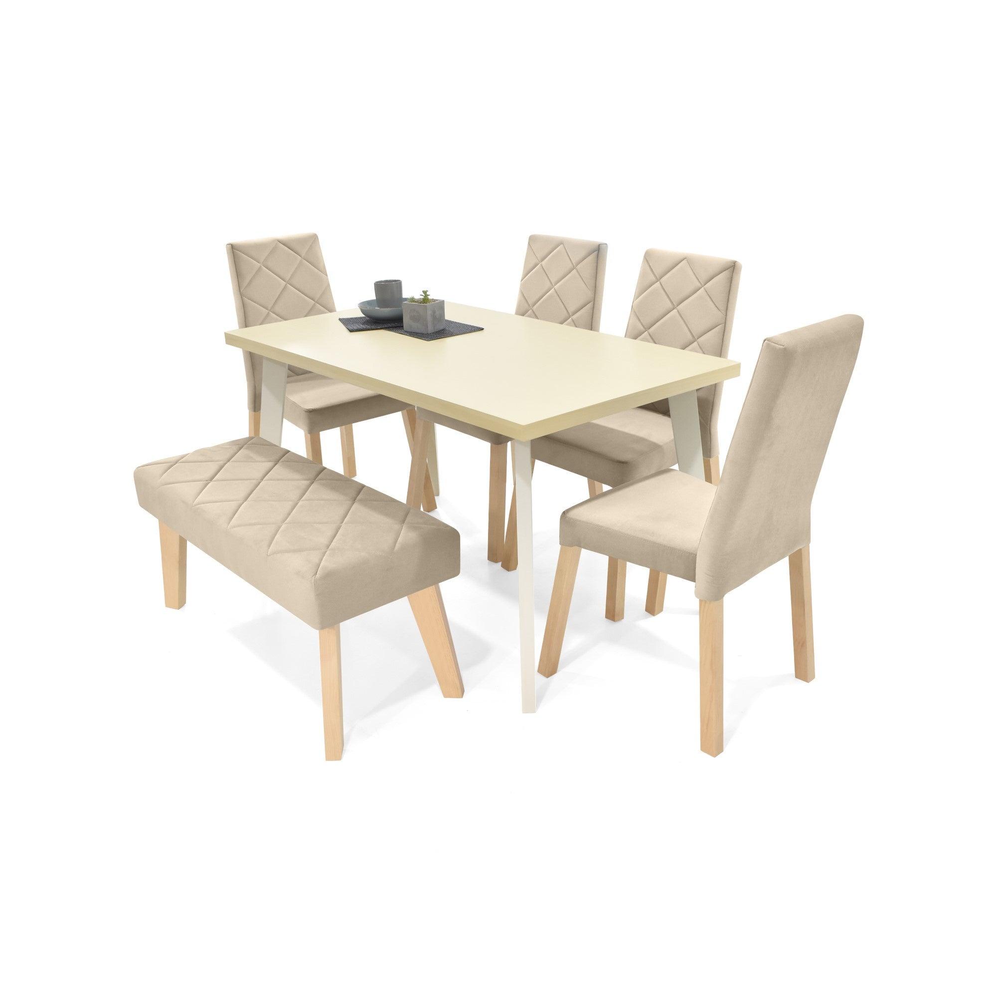 Comedor 6 Puestos Liverpool con Butaco Taupe