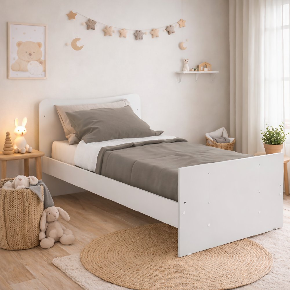 Cuna Bebe Blanca Convertible 4 En 1