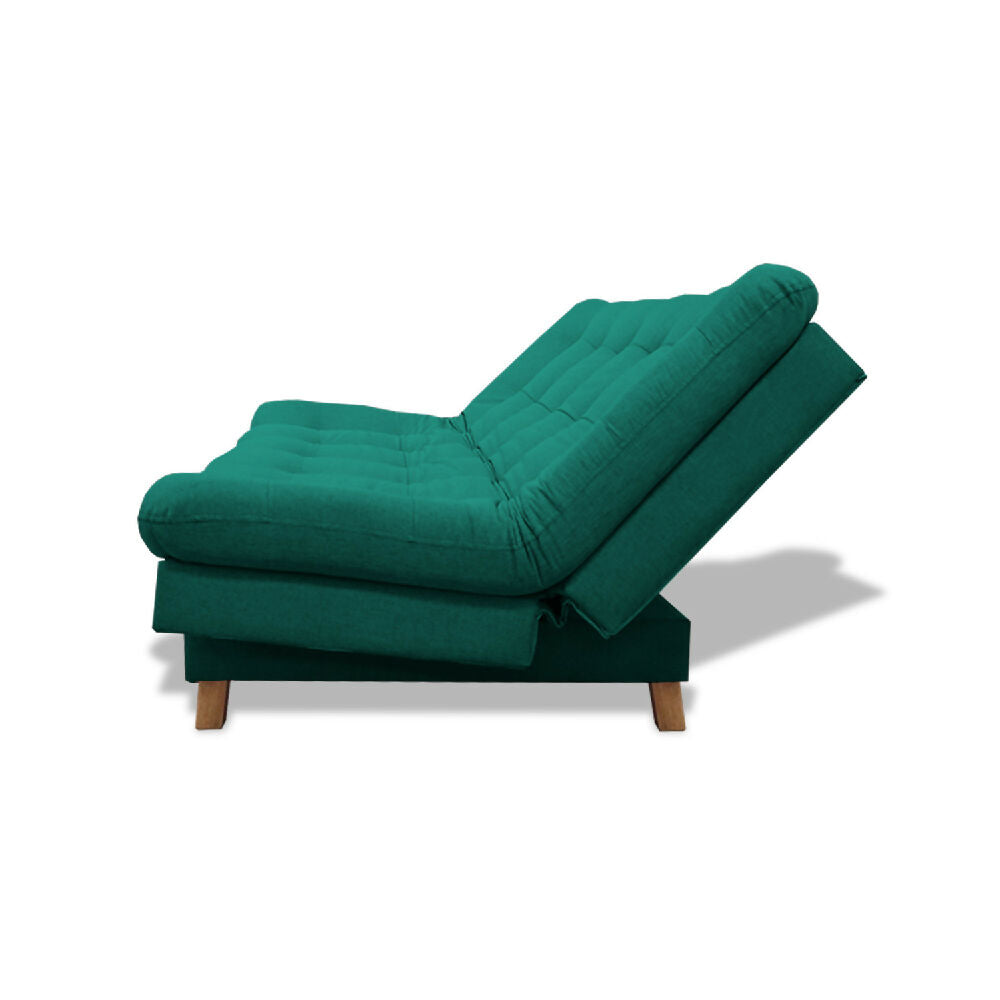 Sofacama Widmer 3 Posiciones Verde + Cojines Decorativos