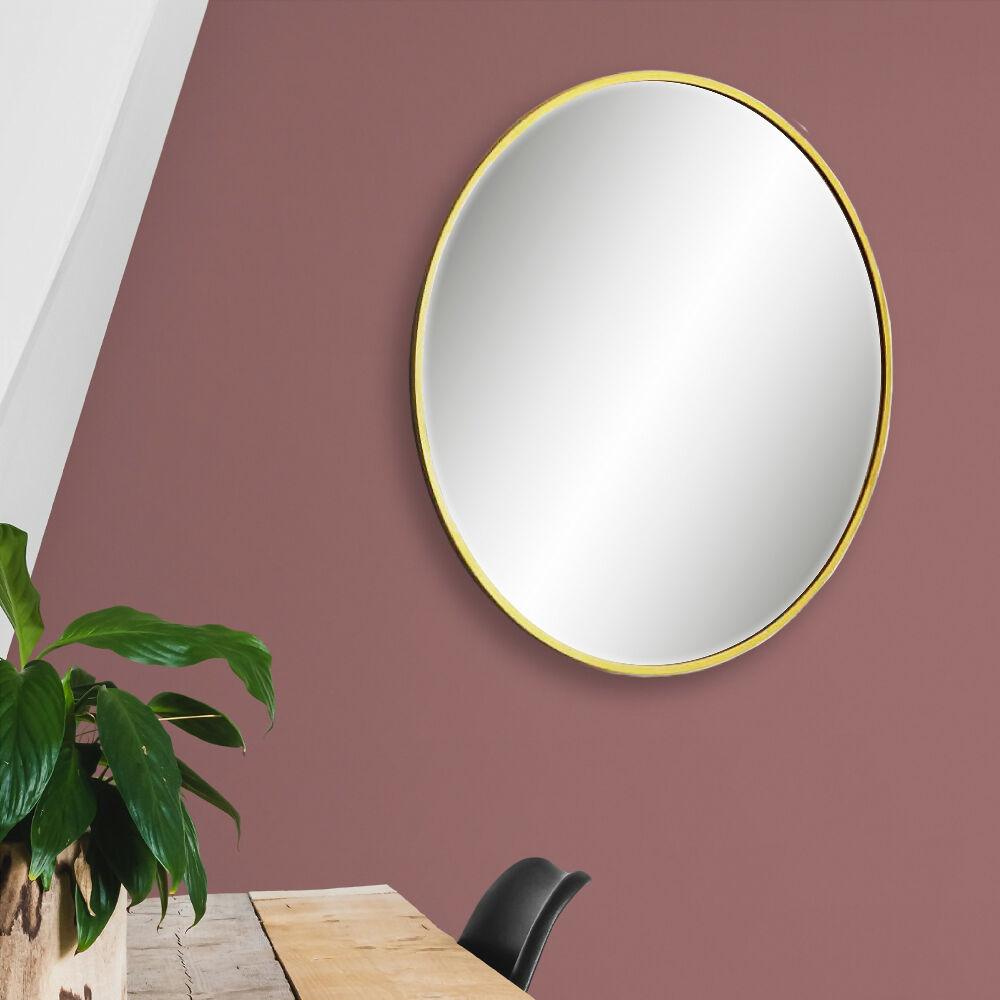 Espejo de pared - mdf - planet dorado