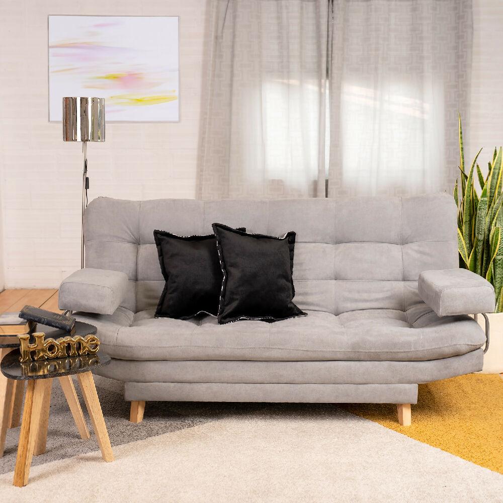 Sofá Cama Valencia Plata 3 Puestos