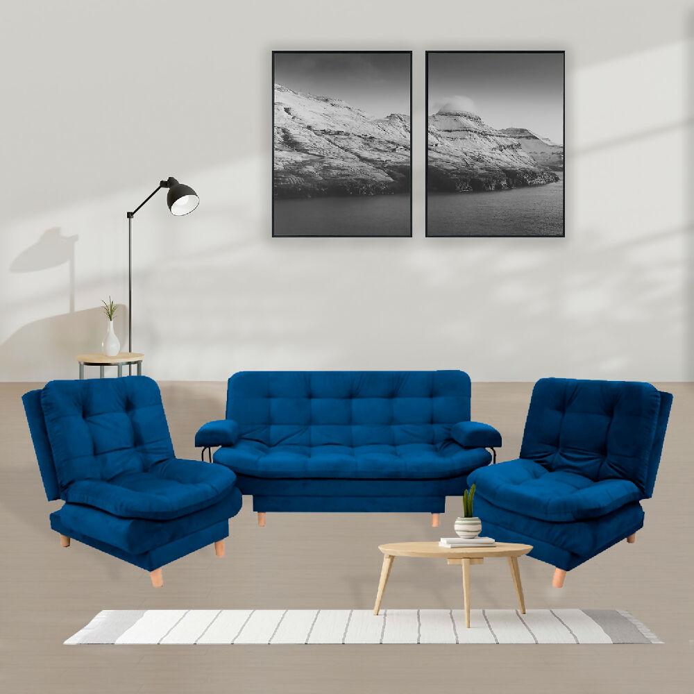 Sala Clic Clac Keller Azul petroleo